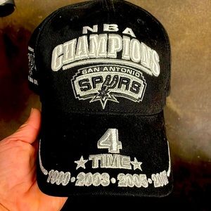 NBA 4 Time champions SA SPURS cap adidas
